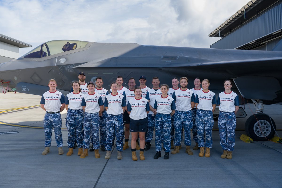 A team from No 3 Squadron, Air Combat Group at RAAF Base Williamtown raised close to $19,000 for March On with Soldier On. 👣🥰

The team walked an impressive 5,255km to support the Soldier On charity. Soldier On provides mental health services for veterans and their families.