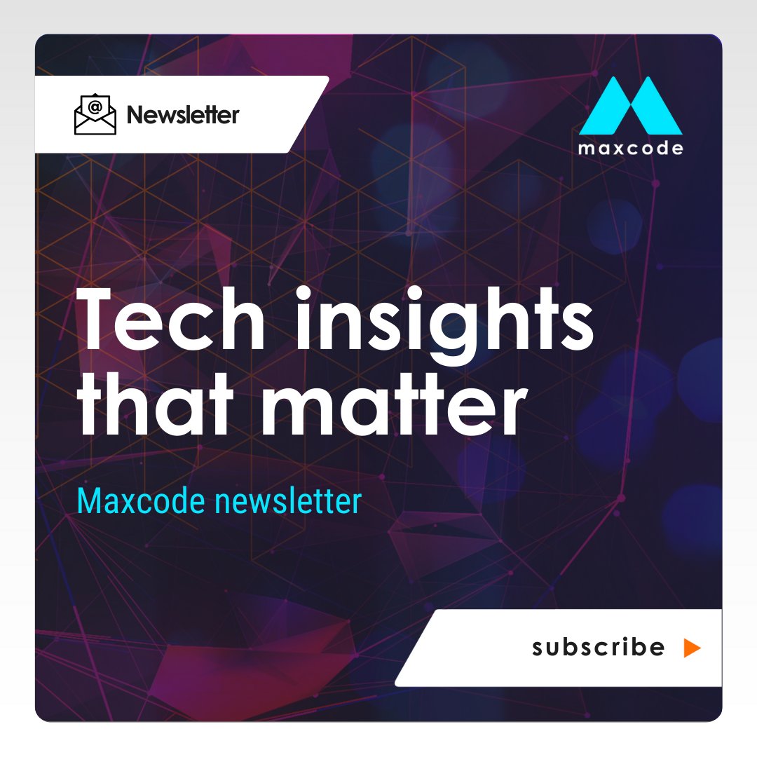 Maxcode’s newsletter is a quality tech content delivered to your inbox. Stay informed on fintech trends and the best coding practices. Be the first to receive our exclusive insights and industry news.
Subscribe now: maxcode.net/join-our-maili…
#TechNews #Maxcode #NextLevelTech