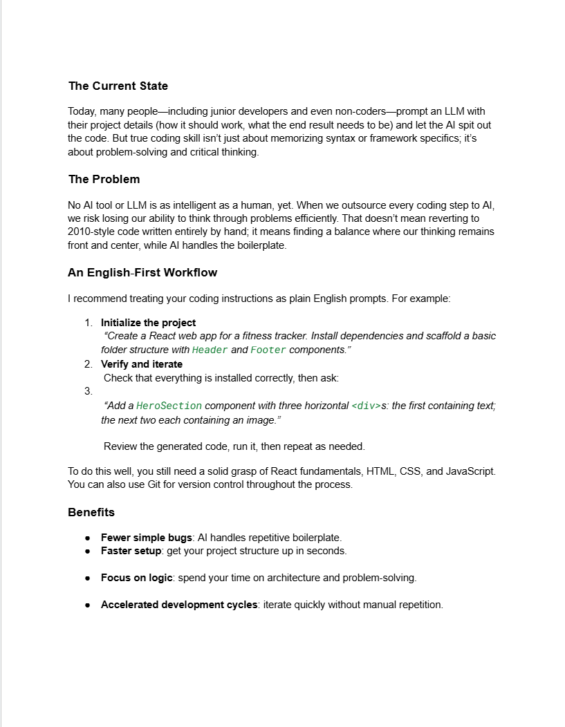 Auto_Masi's tweet photo. Hi! Read this only if you’re coding with AI tools or LLMs, a practice I call “vibe coding.” What is Vibe Coding? Vibe coding simply means using large language models or AI agents to generate code for a specific task. If you can't see the image, use this👇
https://t.co/NQki6lDE3S https://t.co/Z6CVA9JKT4