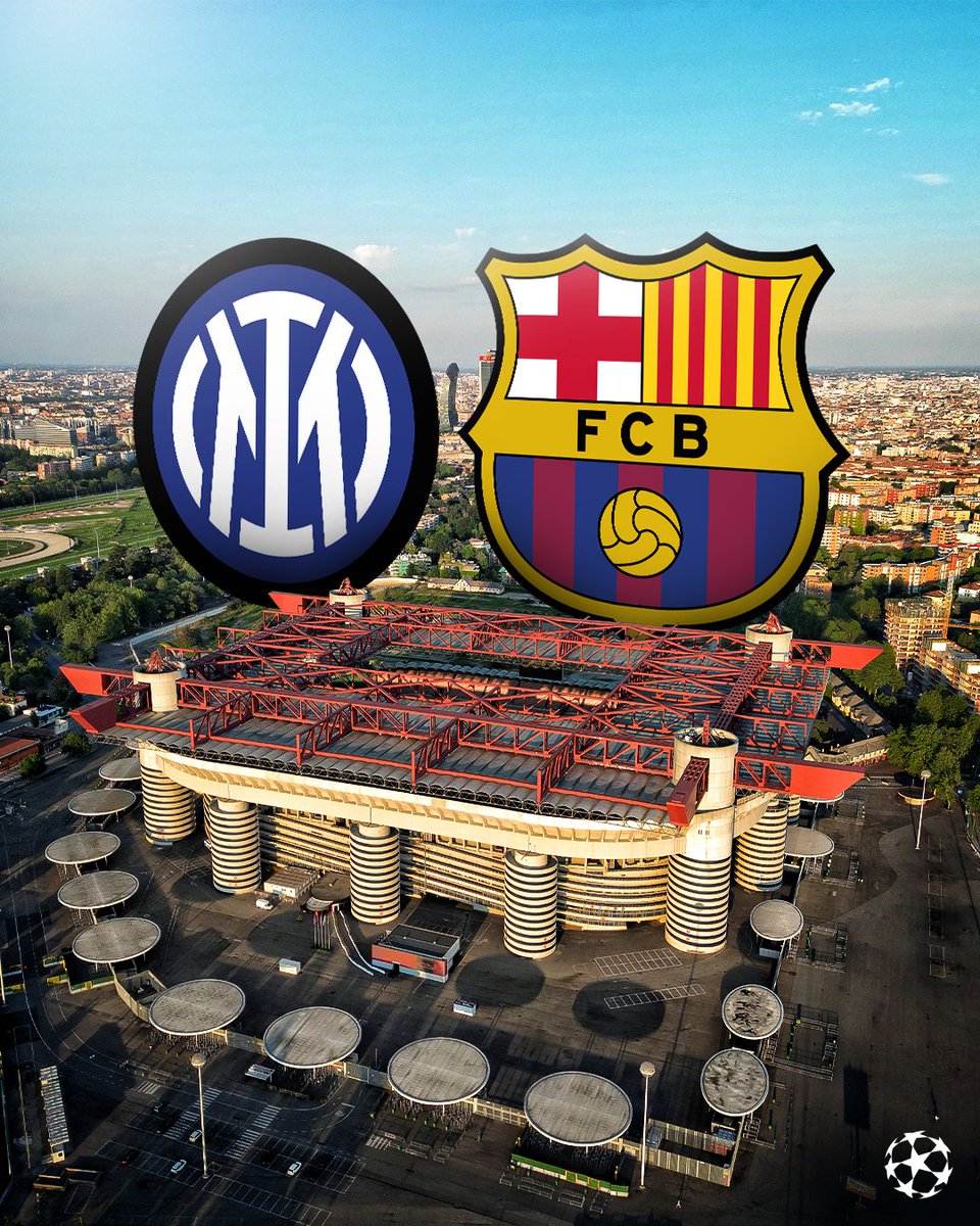 Inter 🆚 Barcelona 

For a place in the #UCL final...