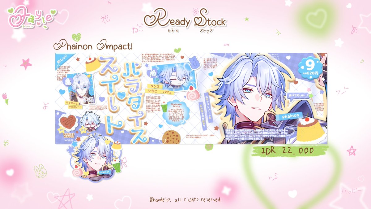 help rt! thank you 🩵

halo! aku ada ready stock layout phainon yang bisa ditake sekarang nih! price ada di pict yaa <3 payment avail QRIS :3 yuk jemput layoutnyaa :]

#zonauang #zonajajan