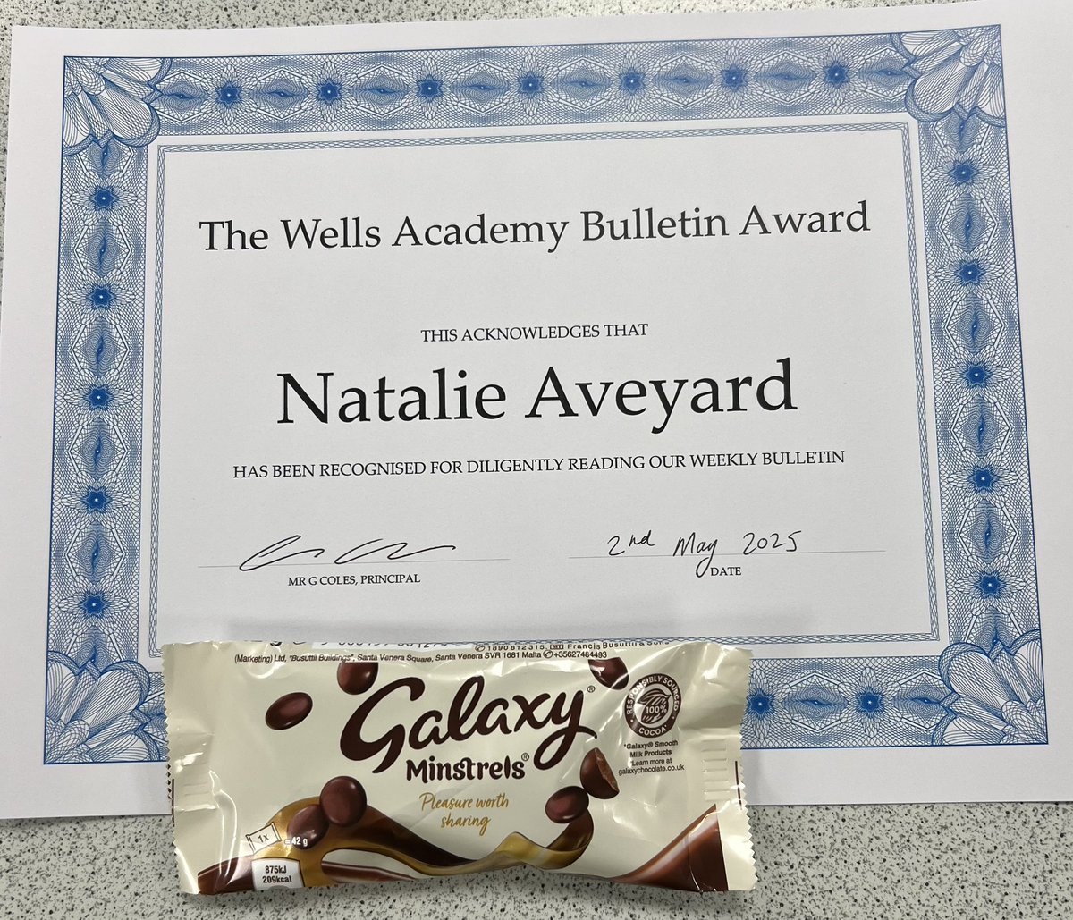 Natalie J Aveyard (@naveyard) on Twitter photo What a great start to the day! Yes the little things make a difference to a vice principal too! Thank you <a href="/MrColesDrama/">George Coles 🏳️🌈</a> What a great start to the day! Yes the little things make a difference to a vice principal too! Thank you <a href="/MrColesDrama/">George Coles 🏳️🌈</a>