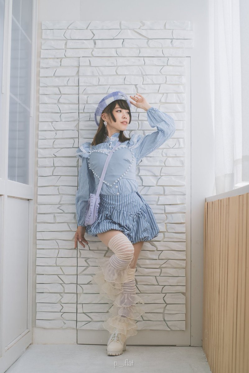 青と白のストライプで彩るガーリースタイル
.
photo＊<a href="/Pflat6/">p</a>
coordinate＊<a href="/akimimikasim/">ミサキミミカ</a> 
earrings＊<a href="/ddot_yuyuco/">d. / yuyuco(6/15(日)ヨコハマハンドメイドマルシェL-97)</a> 
.
#portrait
#ファッション