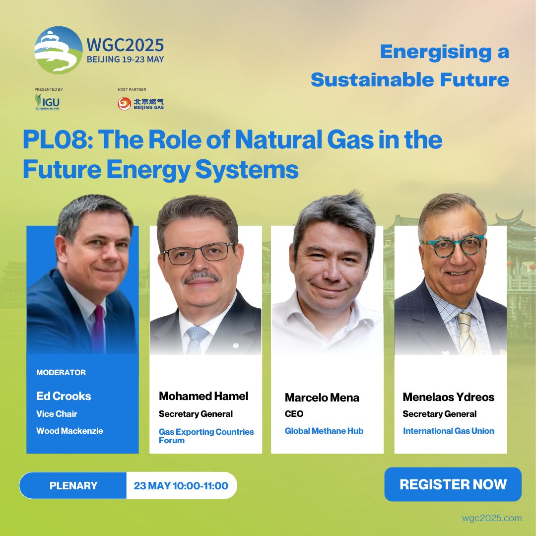 What role will gas play in tomorrow’s energy mix?

Join top voices at #WGC2025 as they explore gas, policy and innovation in the energy transition.
 
🔗 Register now: wgc2025.com/eng/registrati…
 
#NetZero #GasIndustry <a href="/IGU_News/">International Gas Union</a>