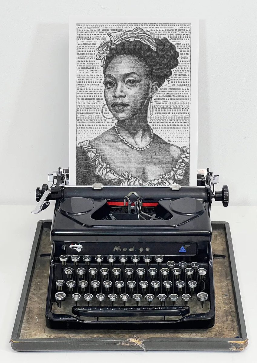 jjcook9628's tweet image. Newsletter subscribers check your inbox 📥 I’ve just released five original typewriter portraits from my upcoming book Authors in Type. These one-of-a-kind pieces are now available to purchase ❤️