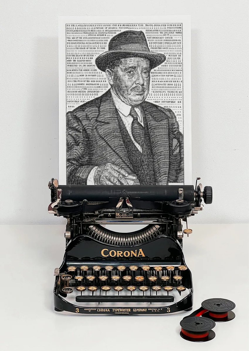 jjcook9628's tweet image. Newsletter subscribers check your inbox 📥 I’ve just released five original typewriter portraits from my upcoming book Authors in Type. These one-of-a-kind pieces are now available to purchase ❤️