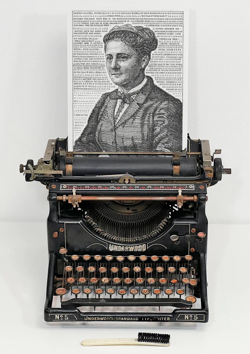 jjcook9628's tweet image. Newsletter subscribers check your inbox 📥 I’ve just released five original typewriter portraits from my upcoming book Authors in Type. These one-of-a-kind pieces are now available to purchase ❤️