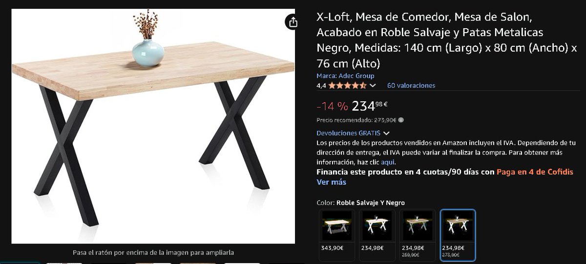 HijodeFruten's tweet photo. @ElyShuri en tu lugar me pillaría una de madera simple y elegante https://t.co/rgyFwKKdrT