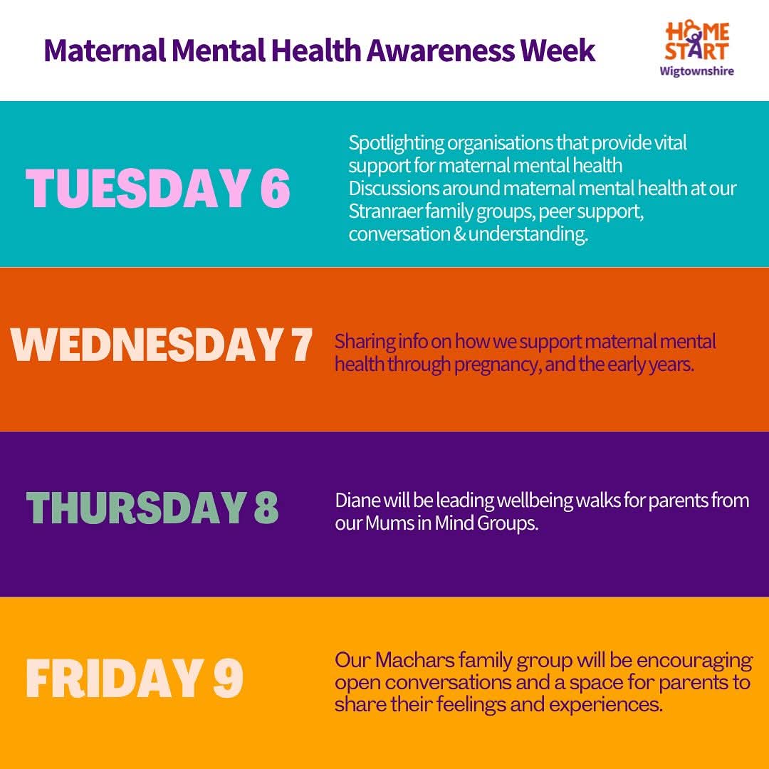 WigHomeStart's tweet photo. #MaternalMentalHealthWeek
This week, we're sharing information on how we offer support, others who can help, and focussing on wellbeing, honest conversations and peer #MMHAW25 #perinatalmentalhealth #ParentsSupportingParents
@PIMHFund https://t.co/4DS0SkIXyJ