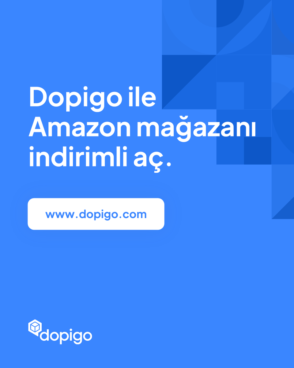 🤝Amazon mağazası açmak isteyenlere Dopigo’dan dev destek!

📦Amazon başvurunu Dopigo üzerinden yap 🧧2.000 TL’ye kadar paket indirimi kap!

Detaylar burada ➡️ panel.dopigo.com/accounts/regis…

#AmazonTürkiye #Dopigo #eTicaret #PazaryeriEntegrasyonu
#KOBİÇözümleri #DijitalDönüşüm