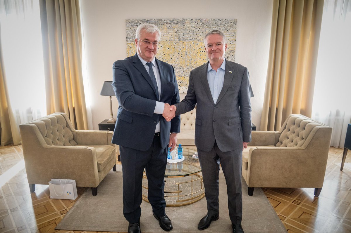 Andrii Sybiha 🇺🇦 (@andrii_sybiha) on Twitter photo Substantive meeting with <a href="/OECD/">OECD ➡️ Better Policies for Better Lives</a> Secretary-General <a href="/MathiasCormann/">Mathias Cormann</a>, who arrived to Kyiv to present the Economic Survey and Integrity Review of Ukraine.
We discussed the development of OECD-Ukraine partnership aimed at rebuilding Ukraine and our successful integration into Substantive meeting with <a href="/OECD/">OECD ➡️ Better Policies for Better Lives</a> Secretary-General <a href="/MathiasCormann/">Mathias Cormann</a>, who arrived to Kyiv to present the Economic Survey and Integrity Review of Ukraine.
We discussed the development of OECD-Ukraine partnership aimed at rebuilding Ukraine and our successful integration into