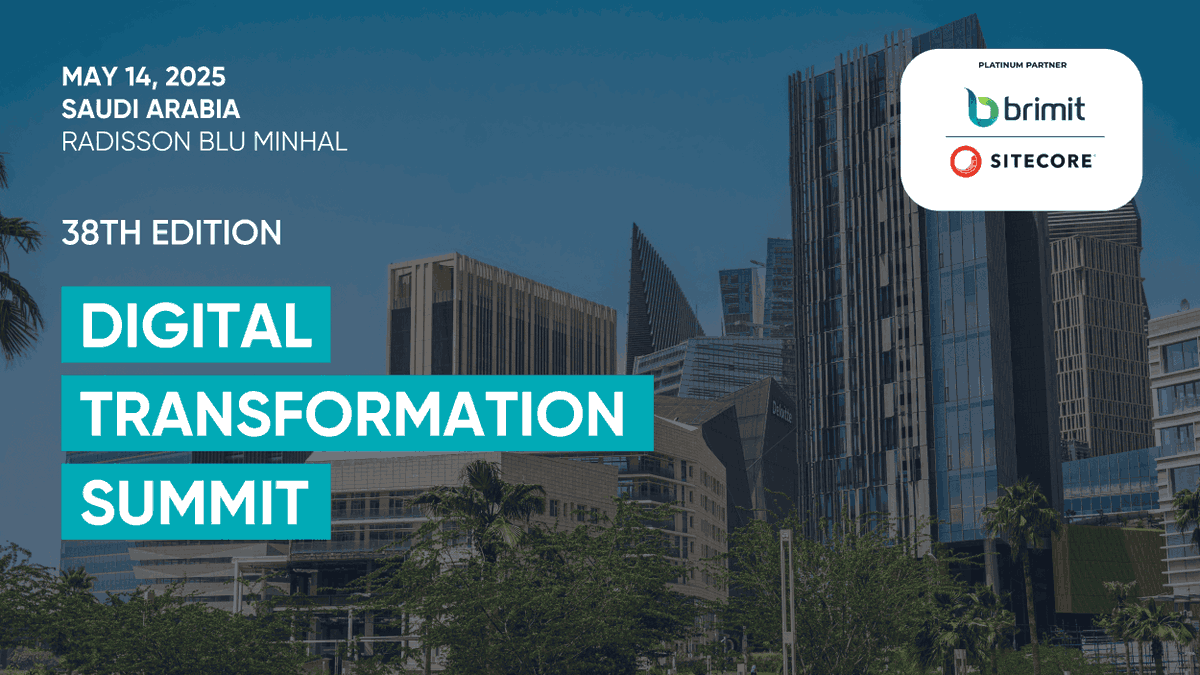 We’re proud to join the 38th edition of the Digital Transformation Summit, in partnership with <a href="/Sitecore/">Sitecore</a>.

Event details: digitransformationsummit.com/ksa/

See you there!
#DigitalTransformation #AI #Sitecore #ecommerce