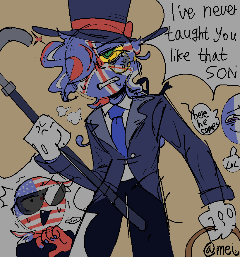 meibuff9923's tweet photo. A happy Family...😅🇺🇸 🇬🇧 ((🇲🇫
#countryhumans https://t.co/yHfkg4dXWH