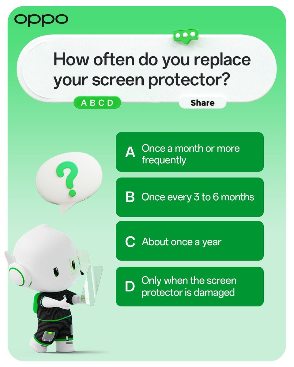 Ollie’s got a question: When’s the last time your screen got some love? 👀 Don't stress—free screen protector replacements are a thing, and they’re waiting for you at our service center! Comment below with your screen care routine! ⬇️