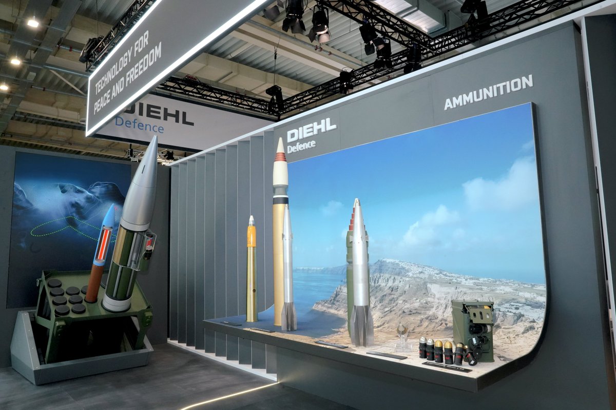 DiehlDefence's tweet image. Kalimèra #DEFEA 2025 - we are ready for 3 exciting trade fair days!
Visit us in hall 3 at booth E14 and discover various state-of-the-art solutions in the field of ground-based air defence, drone defence, ammunition, guided missiles and coastal defence.
Let's connect!