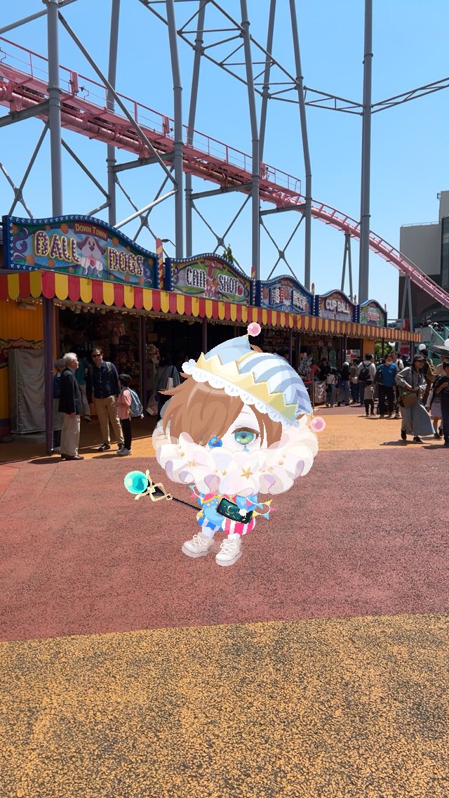 hakuro_chan3's tweet photo. #pokesnap #ポケコロ #ワイテルズ
コスモワールド行ってきたのでポケコロのアバターで記念写真撮った☻
アプリのなんかの応募のための再掲です https://t.co/iY33SqpUN3