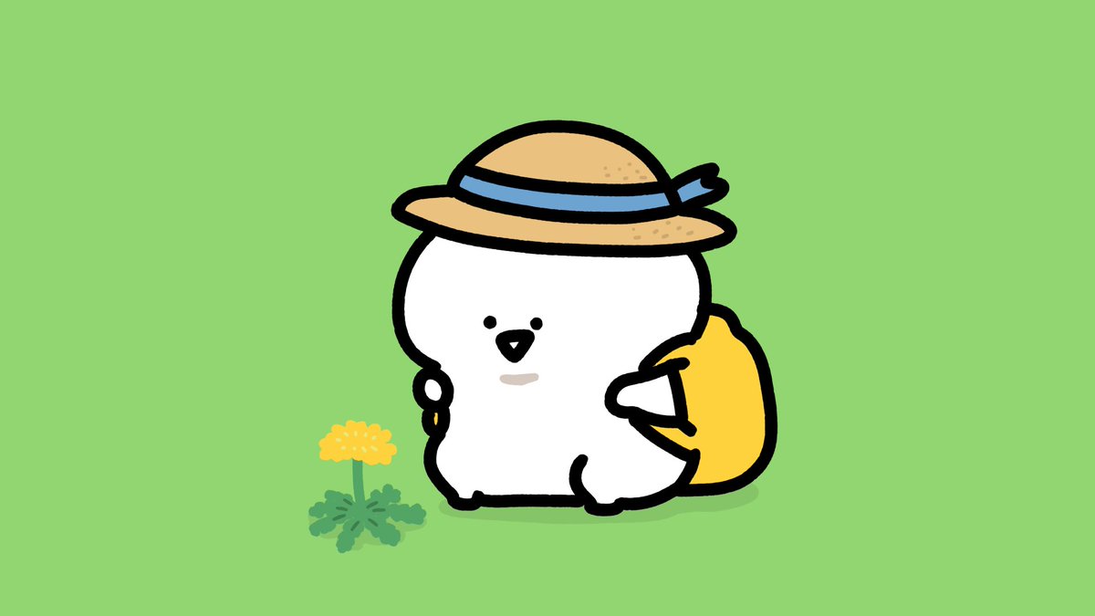「お花いっぱい見つけた休日 」|お文具のイラスト
