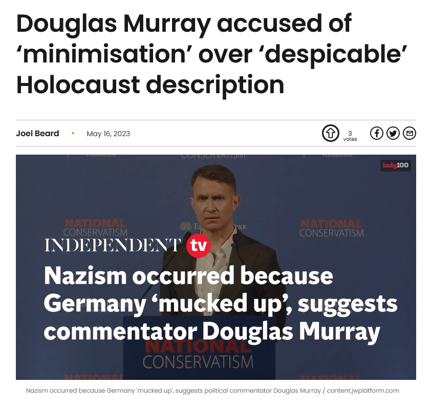 docrussjackson's tweet image. The Heritage Foundation attended the 2023 #NatCon meeting in London where maniac Douglass Murray referred to the horrors of two World Wars as Germany having &quot;mucked up&quot;.

The same libertarian psychos were behind the insane installation of Liz Truss as PM.

x.com/docrussjackson…