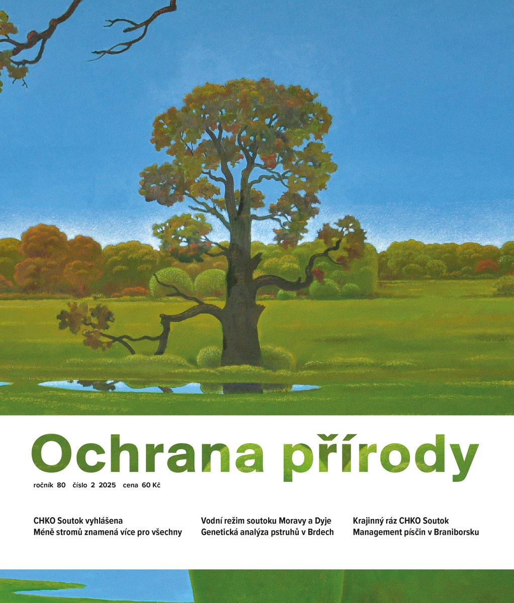 Jarní číslo Ochrany přírody na téma chráněná krajinná oblast Soutok. Poprvé v historii časopisu zdobí obálku olejomalba.  Vše najdete zde: casopis.ochranaprirody.cz
