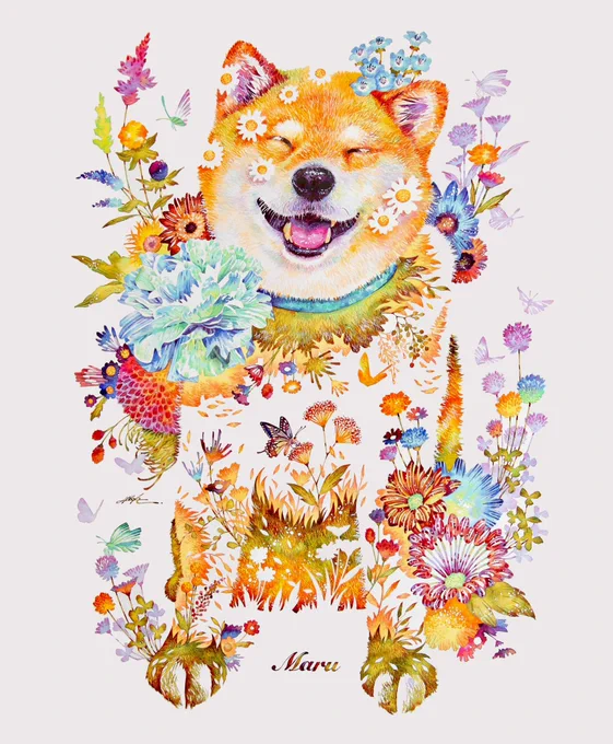 柴犬まるオーダー作品 B3 