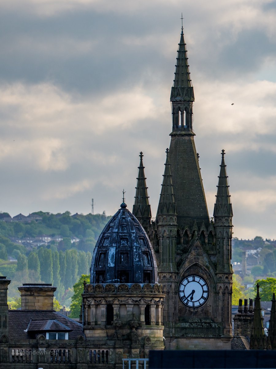 The Wool Exchange clock #Bradford.