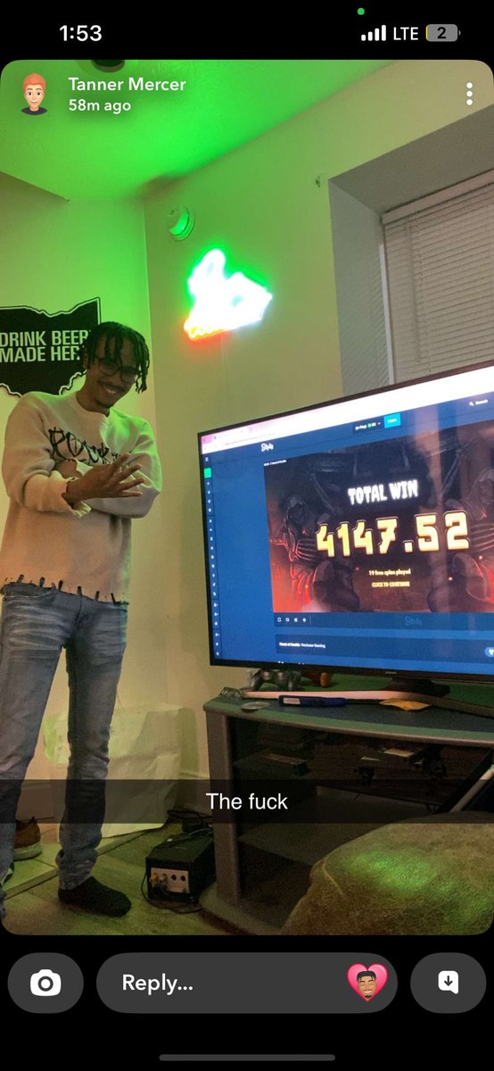 My drunk ah just hit this on big screen 😭