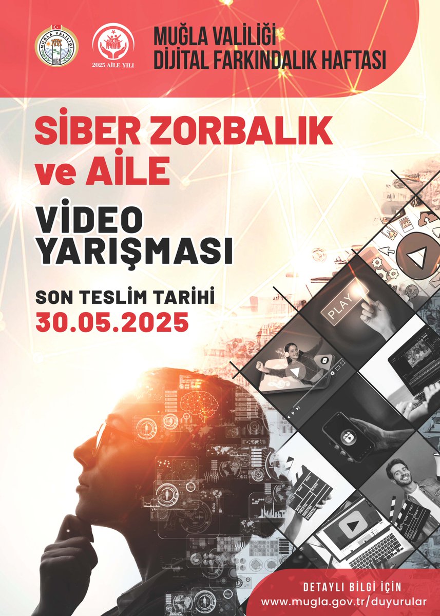 Şanlıurfa OSB (@sanliurfaosb) on Twitter photo 📢Siber Zorbalık ve Aile Video İçerik Yarışması
📌Başvuru ve Bilgi: mugla.gov.tr/siber-zorbalik…
<a href="/hasansildak/">Hasan ŞILDAK</a> <a href="/sanliurfatso/">ŞUTSO</a> <a href="/NebiByrm/">Nebi BAYRAM</a> <a href="/Os_Oktay/">Osman Oktay</a> <a href="/Muhiyettinkele2/">Muhiyettin kelekçi</a> <a href="/korkut_polat/">Mehmet Korkut POLAT</a> <a href="/avferidunciftci/">Feridun Çiftçi</a> <a href="/mstfa_arslan/">Mustafa ARSLAN 🇹🇷🇵🇸 🇦🇿</a> <a href="/yavuzel_emrah/">Emrah Yavuzel</a> <a href="/tcmuglavaliligi/">Muğla Valiliği</a> 📢Siber Zorbalık ve Aile Video İçerik Yarışması
📌Başvuru ve Bilgi: mugla.gov.tr/siber-zorbalik…
<a href="/hasansildak/">Hasan ŞILDAK</a> <a href="/sanliurfatso/">ŞUTSO</a> <a href="/NebiByrm/">Nebi BAYRAM</a> <a href="/Os_Oktay/">Osman Oktay</a> <a href="/Muhiyettinkele2/">Muhiyettin kelekçi</a> <a href="/korkut_polat/">Mehmet Korkut POLAT</a> <a href="/avferidunciftci/">Feridun Çiftçi</a> <a href="/mstfa_arslan/">Mustafa ARSLAN 🇹🇷🇵🇸 🇦🇿</a> <a href="/yavuzel_emrah/">Emrah Yavuzel</a> <a href="/tcmuglavaliligi/">Muğla Valiliği</a>