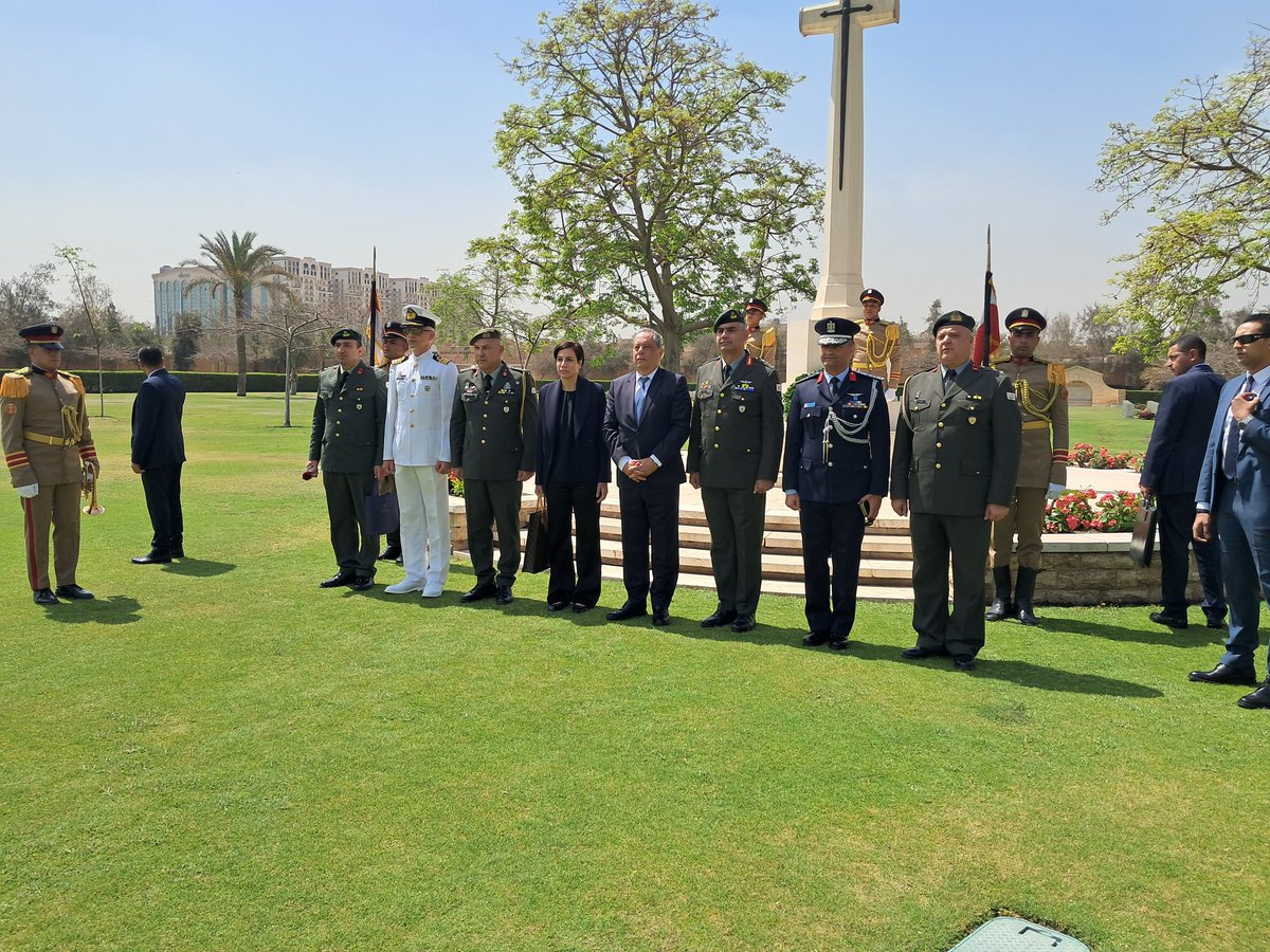 Baghdady (@baghdady_rashed) on Twitter photo Today we were honored by the visit of the Cypriot Minister of Defense, accompanied by the Cypriot Ambassador to Egypt and the Military Attaché, to the Heliopolis War Memorial Cemetery.
<a href="/CWGC/">Commonwealth War Graves</a> <a href="/AAPAComms/">AAAComms</a> <a href="/KHALELAWAJA/">Khalil Awaja</a> <a href="/Ahmed_AAalSayed/">Ahmed Abd El Aal Sayed</a> Today we were honored by the visit of the Cypriot Minister of Defense, accompanied by the Cypriot Ambassador to Egypt and the Military Attaché, to the Heliopolis War Memorial Cemetery.
<a href="/CWGC/">Commonwealth War Graves</a> <a href="/AAPAComms/">AAAComms</a> <a href="/KHALELAWAJA/">Khalil Awaja</a> <a href="/Ahmed_AAalSayed/">Ahmed Abd El Aal Sayed</a>