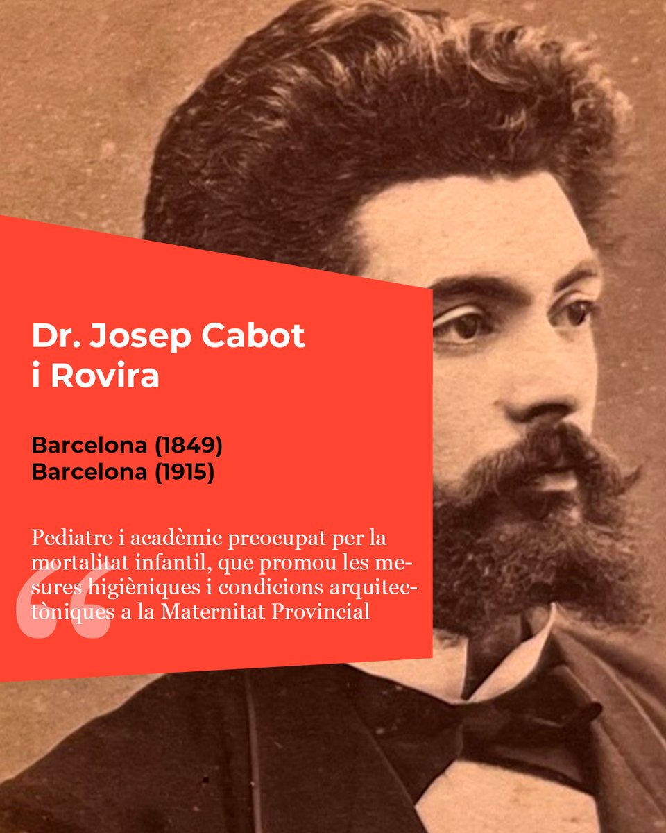 👨‍⚕️Josep Cabot i Rovira (1849-1915) va ser un pediatre i acadèmic preocupat per la mortalitat infantil, que va promoure les mesures higièniques i condicions arquitectòniques a la Maternitat Provincial.

👉ja.cat/qGttk