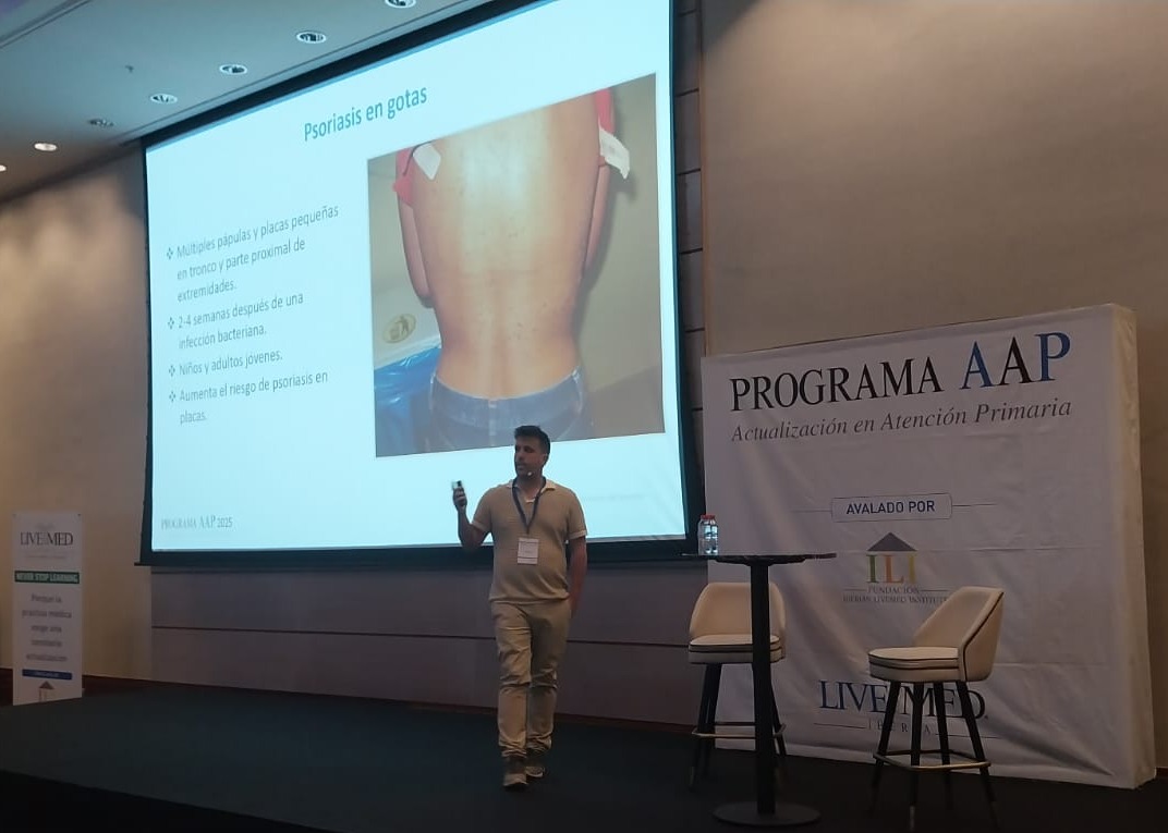 #AAP25Valencia🌟 Seguimos con la actualización en AtenciónPrimaria hablando de  #psoriasis: una enfermedad inmunomediada sistémica junto al👨‍⚕️ Dr. Jorge Magdaleno Tapial.
<a href="/SEMERGENap/">SEMERGEN | Médicos de AP #YoPrefieroMFyC</a> 

🌎📅 ¡Conoce las próximas fechas y sedes del #ProgramaAAP!
lc.cx/9hIECu