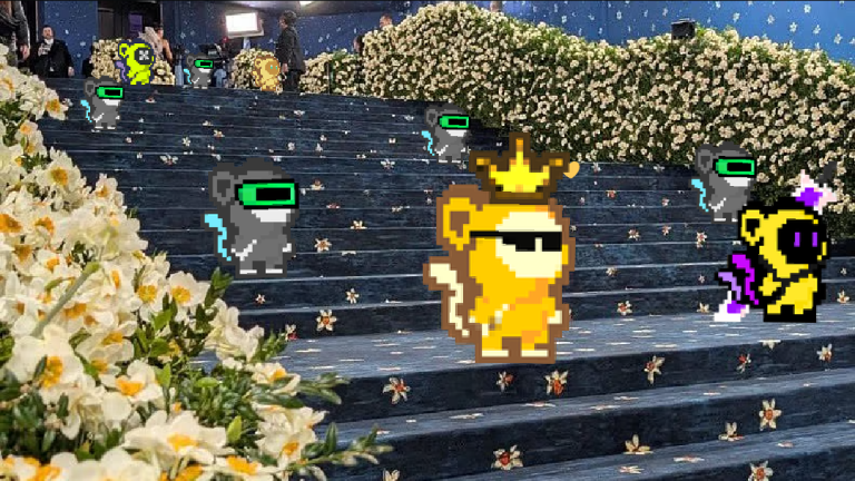 Went to the #MetGala2025 last night and, as Diana Ross keeps pestering me for autographs, I had to bring <a href="/memo_MONKEE/">memo</a> and my <a href="/XMONKEEMONKEE/">MONKEE MONKEE</a> security Bot team to keep her away. Somehow <a href="/MONKEEMOTO/">MONKEEMOTO | モンキーモト</a> also managed to get in the photo.