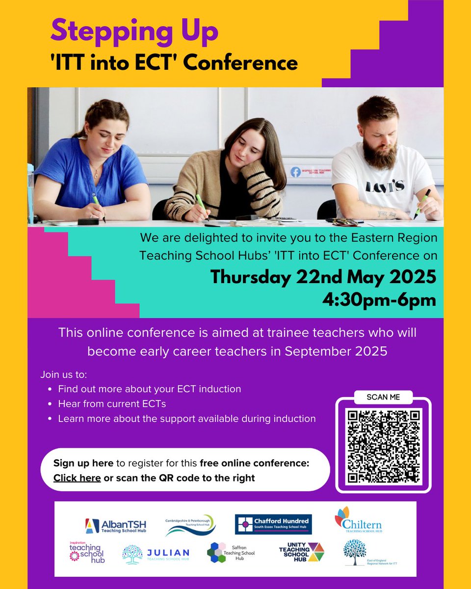 Alban Teaching School Hub (@albantsh) on Twitter photo In collaboration with our East of England Teaching School Hubs, <a href="/AlbanTSH/">Alban Teaching School Hub</a> are delighted to be able to offer this supportive event to all ITT trainees across the region. Encourage your trainees to register bit.ly/ITTintoECF for this event to prepare them for life as an ECT. In collaboration with our East of England Teaching School Hubs, <a href="/AlbanTSH/">Alban Teaching School Hub</a> are delighted to be able to offer this supportive event to all ITT trainees across the region. Encourage your trainees to register bit.ly/ITTintoECF for this event to prepare them for life as an ECT.