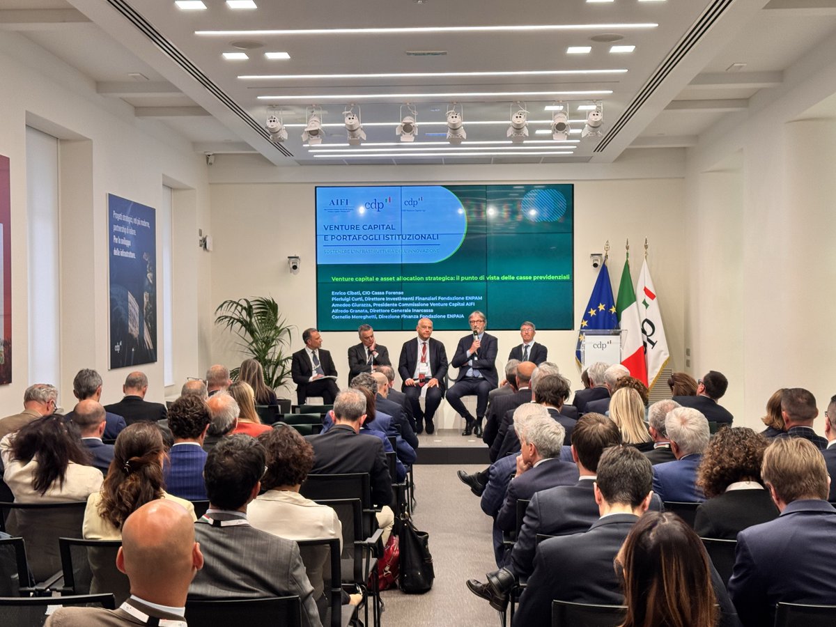 Yesterday, we had the pleasure of attending the event "Venture Capital e portafogli istituzionali – Sostenere l'infrastruttura dell'innovazione" in Rome, organised by Associazione Italiana Private Equity, Venture Capital e Private Debt, with the support of CDP Cassa Depositi e