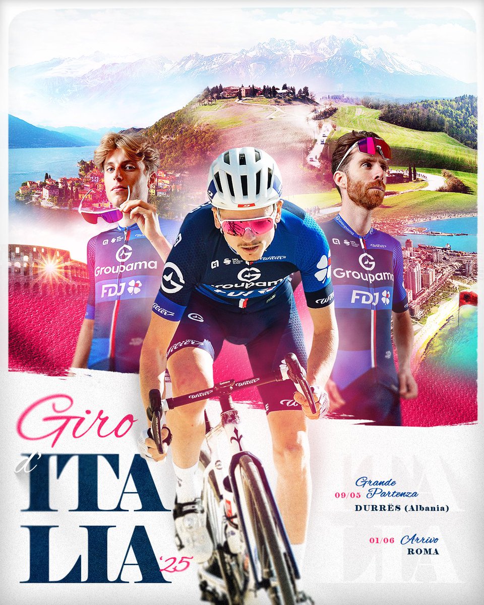 D'Albanie en Italie, de Durrës à Rome, 21 étapes et 3443 kilomètres. C'est le Giro d'Italia 2025, premier grand tour de la saison ! 🔥

Three weeks, 21 stages, thousands kilometers, opportunities, hope and determination. Giro, here we come! 🤌

#GirodItalia
