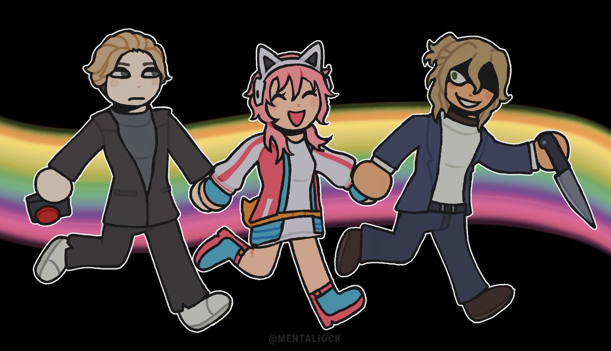psyncerr's tweet image. [aitsf &amp;amp; aini spoilers]

|||

sejima siblings… where will they go #aitsf #aini #aithesomniumfiles #nirvanainitiative