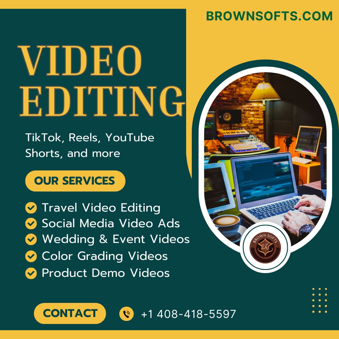 brownsofts's tweet photo. From corporate promos to YouTube videos, We ensure every frame is polished and engaging.

Let’s craft something truly exceptional! DM to get started! 🚀🔥

https://t.co/FdYYXsmYVZ

#brownsofts #videoediting #videoeditor #weddingvideoediting #provideoediting #cinematicediting #postproduction #videoedits #socialmediaediting #youtubeediting #Reelsediting #contentcreation #vlogediting