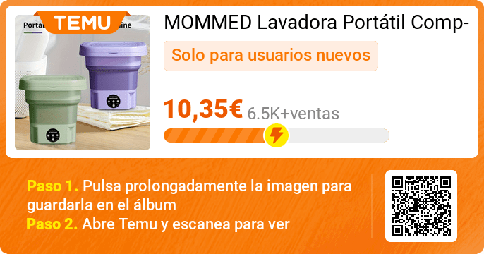 anafuenterroble's tweet photo. MOMMED Lavadora Portátil Compacta de 11L - Plegable, Lavadora de Alta Capacidad para Ropa Interior y Prendas Pequeñas, Ideal para Apartamentos, Dormitorios y Hoteles para el Invierno
🎉 Oferta exclusiva[10,35€]
👉 Link: https://t.co/KLz0fCfL4V https://t.co/kd93LwmD5Q