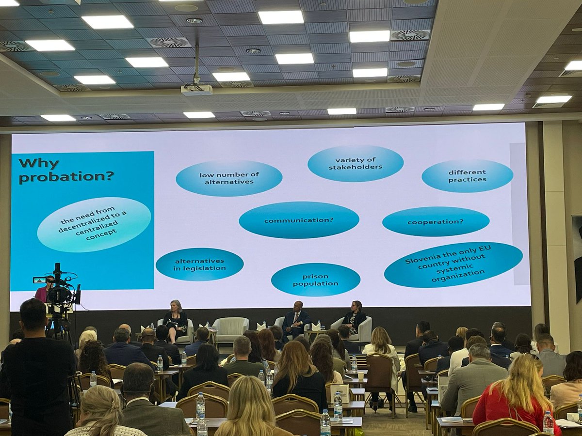 probation_irl's tweet image. "Probation was only established in Slovenia in 2018. The prison population doubled in a matter of years and that sounded the alarm for the government to find alternatives." Dr Danjiela Mrhar Prelic of the Slovenian Probation Administration
#ProbationPerception2025