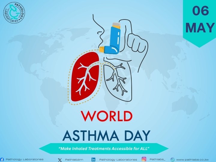 Pathlabzim's tweet image. This World Asthma Day, let’s not overlook how asthma makes even the simple act of breathing a daily struggle.
 ​
PathsLabs joins the rest of the world in spreading awareness, push for cleaner air, and support those who fight for every breath. 

 #WorldAsthmaDay​ 
#wecare
