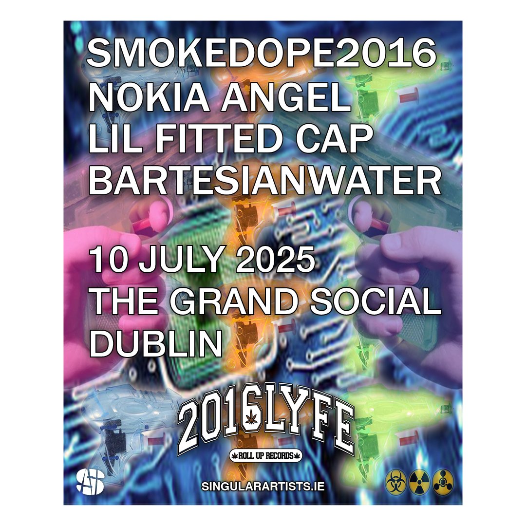 Ticketmaster Ireland (@ticketmasterire) on Twitter photo ⚡ Standout Virginian cloud rapper @Smokedope2016 brings his dreamy and nostalgic style to <a href="/TGSDublin/">The Grand Social</a> for a live show on 10 July 2025.
🎫 Tickets are on sale now bit.ly/44g6UsM ⚡ Standout Virginian cloud rapper @Smokedope2016 brings his dreamy and nostalgic style to <a href="/TGSDublin/">The Grand Social</a> for a live show on 10 July 2025.
🎫 Tickets are on sale now bit.ly/44g6UsM