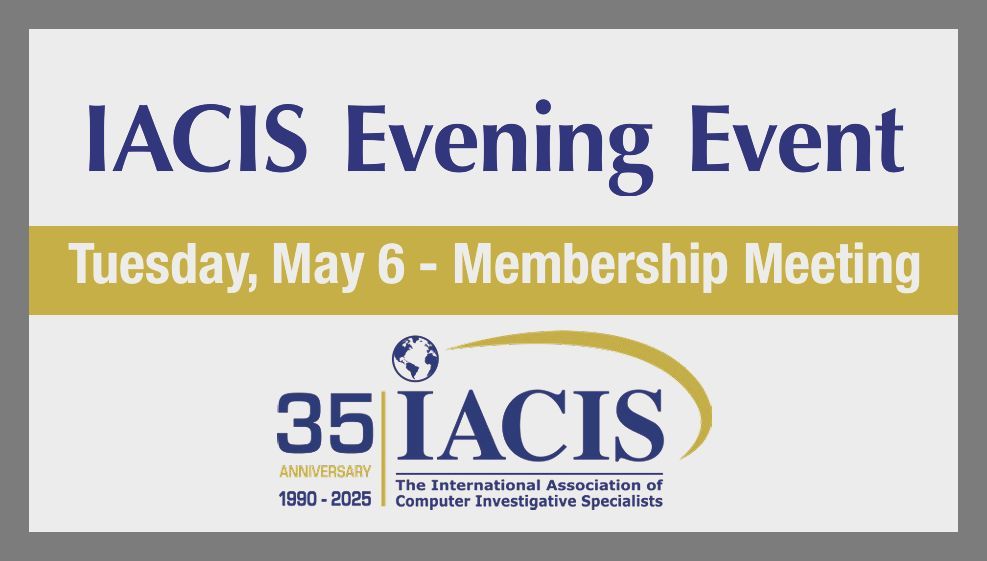 IACIS (@iacis) on Twitter photo IACIS members: Join us tonight at 6 PM EDT for the ๐ฎ๐ฌ๐ฎ๐ฑ ๐๐๐๐๐ฆ ๐๐ป๐ป๐๐ฎ๐น ๐ ๐ฒ๐บ๐ฏ๐ฒ๐ฟ๐๐ต๐ถ๐ฝ ๐ ๐ฒ๐ฒ๐๐ถ๐ป๐ดโlive from the Caribe Royale Grand Ballroom or virtually via Teams (check the listserv)! Hear Board updates + join the Q&A! #IACIS #DFIR #membershipmeeting IACIS members: Join us tonight at 6 PM EDT for the ๐ฎ๐ฌ๐ฎ๐ฑ ๐๐๐๐๐ฆ ๐๐ป๐ป๐๐ฎ๐น ๐ ๐ฒ๐บ๐ฏ๐ฒ๐ฟ๐๐ต๐ถ๐ฝ ๐ ๐ฒ๐ฒ๐๐ถ๐ป๐ดโlive from the Caribe Royale Grand Ballroom or virtually via Teams (check the listserv)! Hear Board updates + join the Q&A! #IACIS #DFIR #membershipmeeting