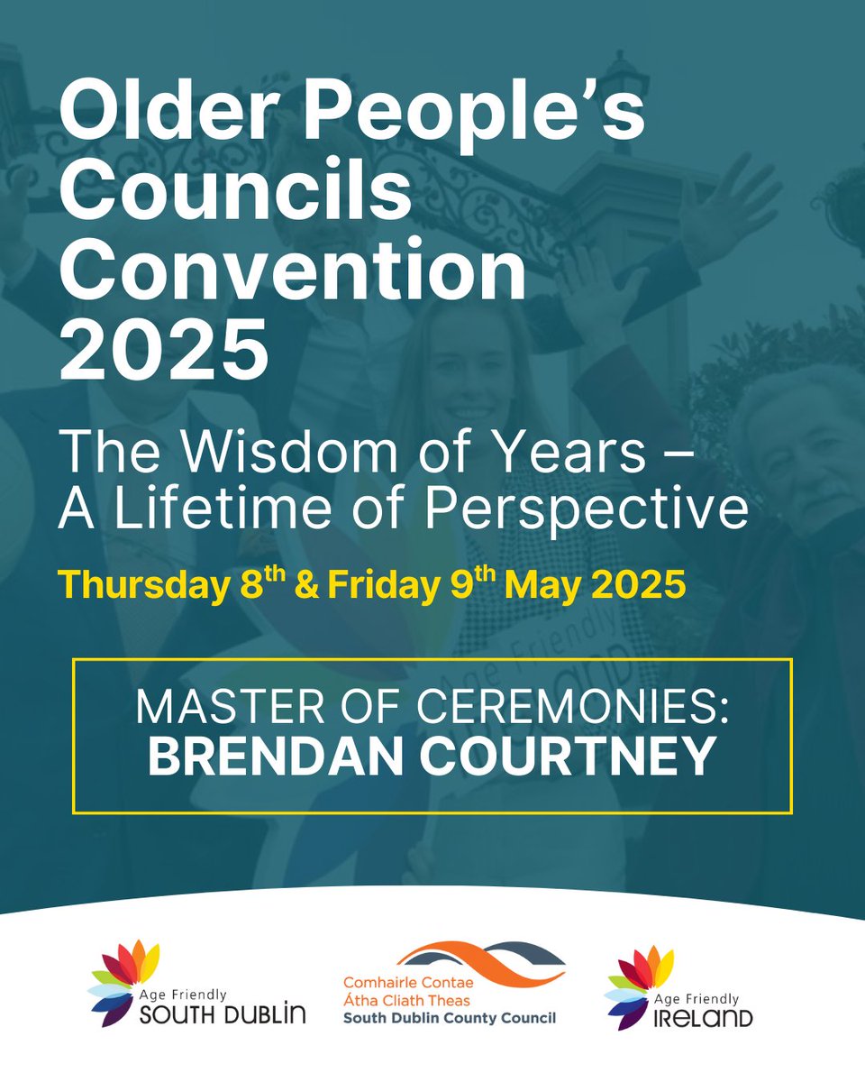 We’re excited to unveil that @brendancourtney will be our master of Ceremonies for this year’s National Older People’s Council Convention. Brendan has been a long-time advocate for older people and we’re delighted to have him 👏

#OPCConvention25 <a href="/sdublincoco/">SDCC</a>