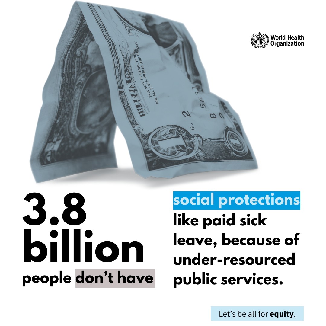 Health inequity shortens lifespans. Experiencing discrimination, income insecurity, and limited education opportunities leads to poorer health. 

Strengthening social protection can help end this cycle and improve lives. Learn more: bit.ly/44qC4Oi