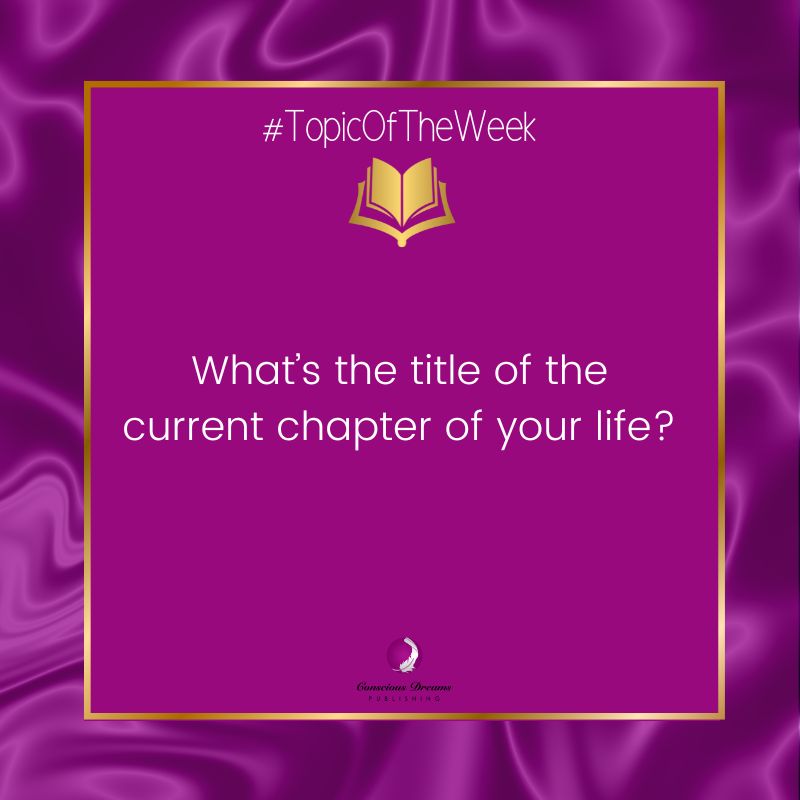 DreamsConscious's tweet image. Life is like a book, and each chapter tells a story. What’s the title of your current chapter?
#tuesdaytopic