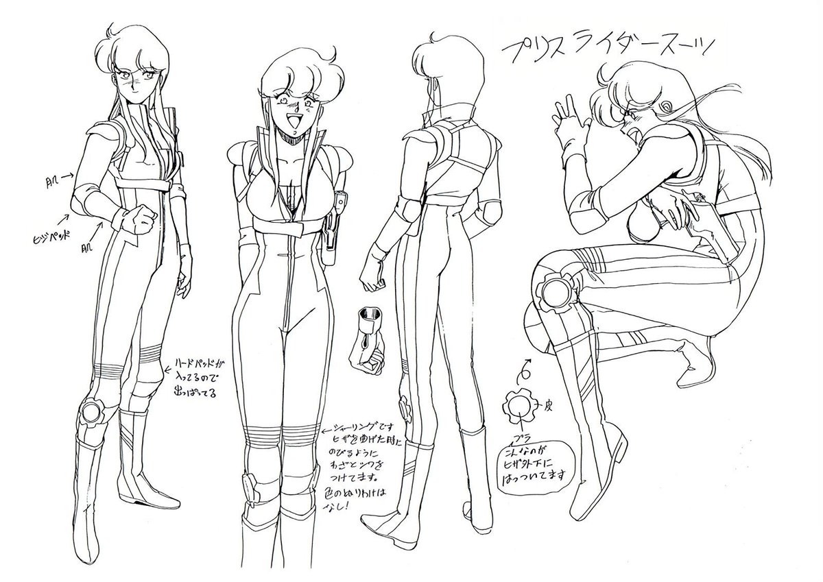 Art of Bubblegum Crisis →  bit.ly/2mzfrVd

#animation #conceptart #modelsheet #characterdesign #visdev