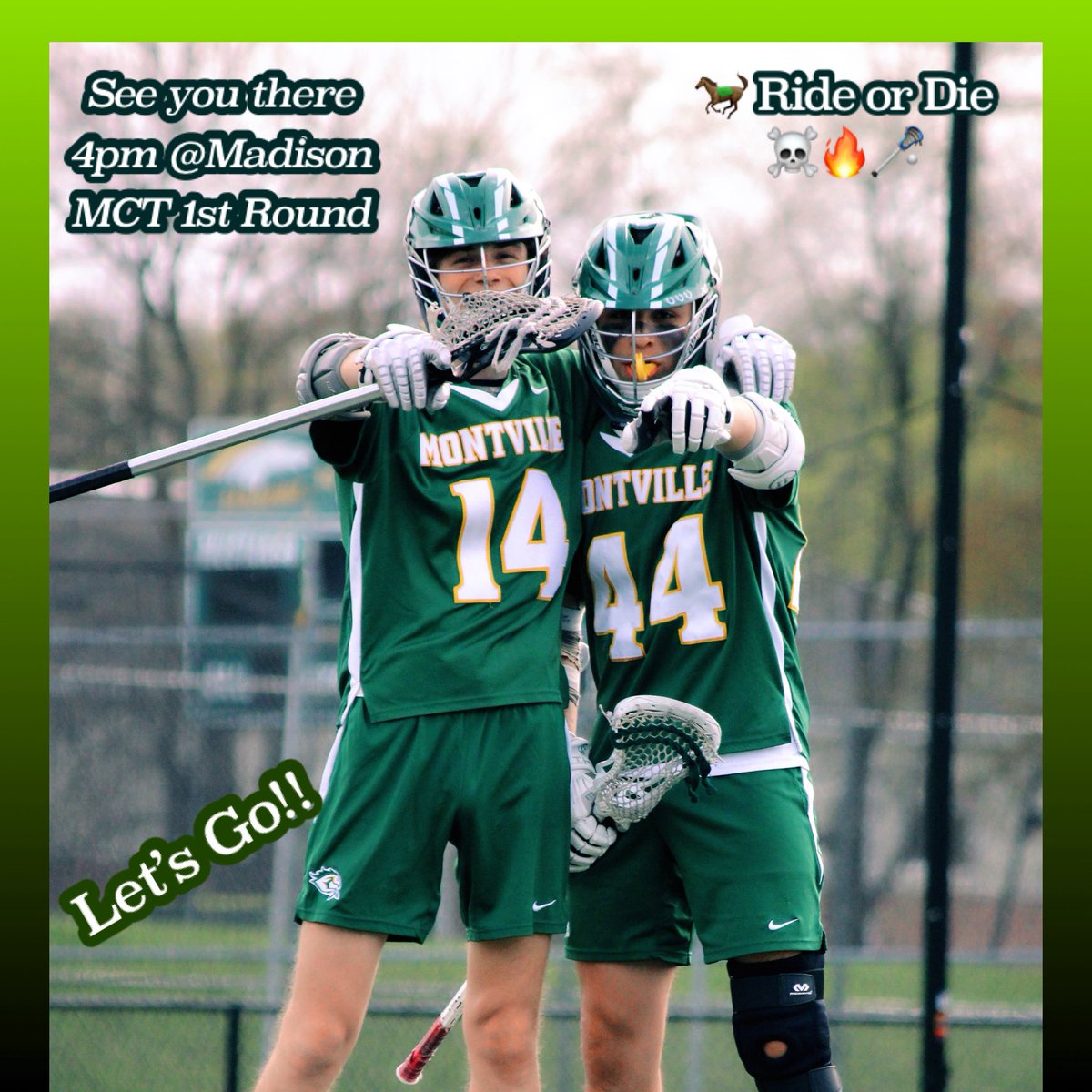 Mustangs Lacrosse (@stangslax) on Twitter photo 🐎Morris County Tournament Game Today 5/6 Away @ Madison 4:00pm -Let’s Go - Ride or Die ☠️🔥🥍 <a href="/MTHSStampede/">THE STAMPEDE</a> <a href="/MustangsMTHS/">MTHS Athletics</a> <a href="/MTHSAthBoosters/">MontvilleAthleticBoosters</a> <a href="/bigstatesports/">Big State Sports</a> <a href="/MikeKinneyHS/">Mike Kinney</a> <a href="/MikeGurnis/">Mike Gurnis</a> <a href="/MontvilleTAP/">Montville TAP</a> <a href="/MontvilleTwpSch/">MontvilleTwpSchools</a> 🐎Morris County Tournament Game Today 5/6 Away @ Madison 4:00pm -Let’s Go - Ride or Die ☠️🔥🥍 <a href="/MTHSStampede/">THE STAMPEDE</a> <a href="/MustangsMTHS/">MTHS Athletics</a> <a href="/MTHSAthBoosters/">MontvilleAthleticBoosters</a> <a href="/bigstatesports/">Big State Sports</a> <a href="/MikeKinneyHS/">Mike Kinney</a> <a href="/MikeGurnis/">Mike Gurnis</a> <a href="/MontvilleTAP/">Montville TAP</a> <a href="/MontvilleTwpSch/">MontvilleTwpSchools</a>