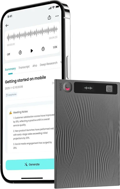 fitup_cc's tweet image. 📢Mobvoi TicNote: IA de bolsillo para grabar, transcribir y organizar información con máxima precisión.
🎙️Audio y reducción de ruido📜 Transcripción y traducción🔋Hasta 25 h de grabación📡Bluetooth, Wi-Fi y USB-A para sincronización
🔗 fitup.cc/mobvoi-ticnote/ #MobvoiTicNote #IA