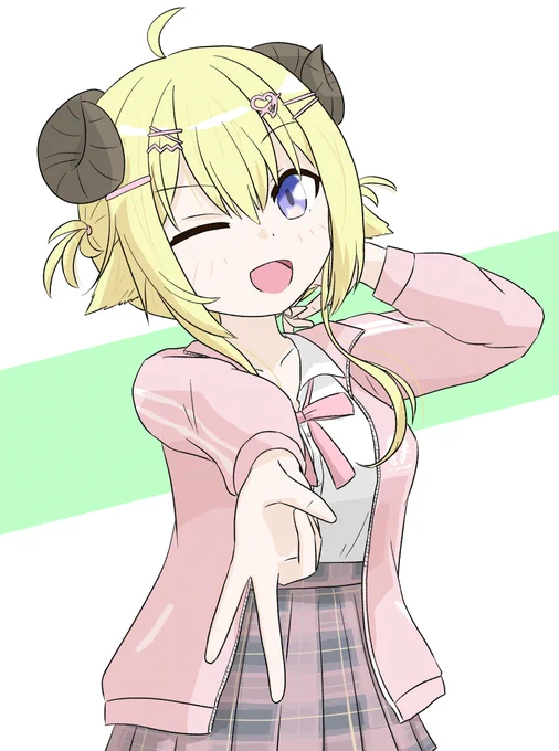 ギャルピースわためぇさん! #つのまきあーと