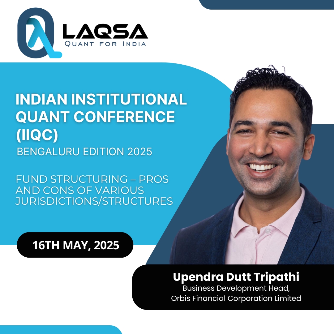 LAQSA_Quants's tweet image. We’re thrilled to host Upendra Dutt Tripathi at #IIQC2025 Bengaluru!

With 20+ years in Capital Markets &amp;amp; cross-border investments (FPI/FDI/AIF).

🗓 May 16, 2025
🔗 Register: indiaquant.in/product/iiqc-b…

#LAQSA2025 #FundStructuring #InstitutionalQuant