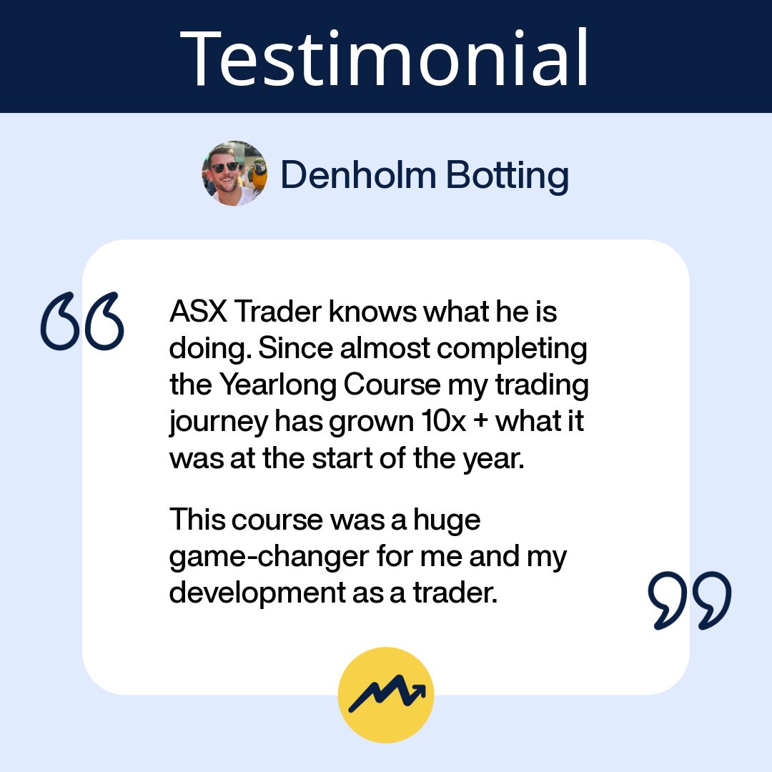 MtM_Australia's tweet photo. Testimonial Tuesday: 10x Growth in One Year!

Denholm shares how the MtM Yearlong Course transformed his trading.

Want to learn from ASX Trader directly? Join him at Gold Coast Live: Inside the Markets, link in bio. 

#MasteringTheMarkets #ASXTrader #TestimonialTuesday https://t.co/WqFW5SQZf1